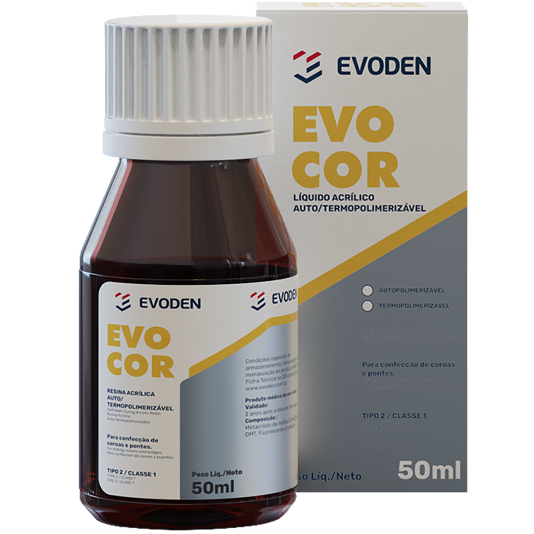 LIQUIDO MONOMERO PARA ACRILICO AUTOCURADO EVOCOR CROSSLINK, 50 ML. EVO