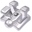 Bracket metÃ¡lico discoveryÂ® smart con gancho, 0Â° torque, +3Â° angulaciÃ³n para diente 33, McLaughlin-Bennett-Trevisi** 22  10pzas