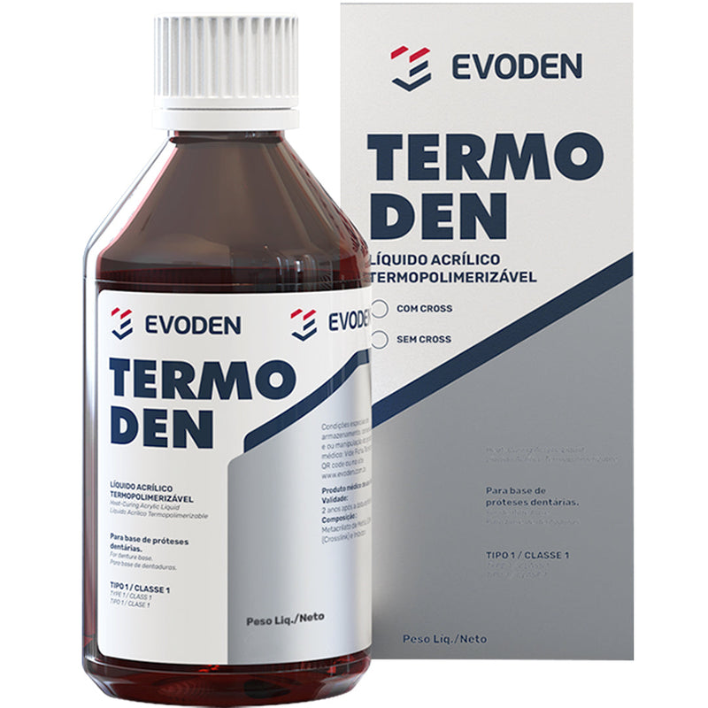 LIQUIDO MONOMERO PARA ACRILICO TERMOCURADO TERMODEN CROSSLINK, 50 ML. EVODEN