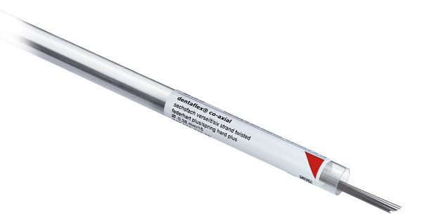 Alambre dentaflex® en barras, redondo, 6 alambres co-axial, duro plus, ø 0,45 mm / 18